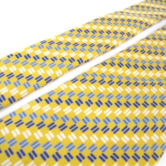 TURNBULL & ASSER Tie Dashes Checks Stripes Twill - Picture 5 of 6